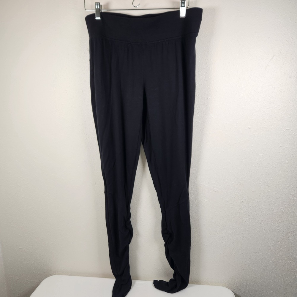 Athleta Leggings Size Medium Restore Slim Ruched Pull On Black Active Athleisure